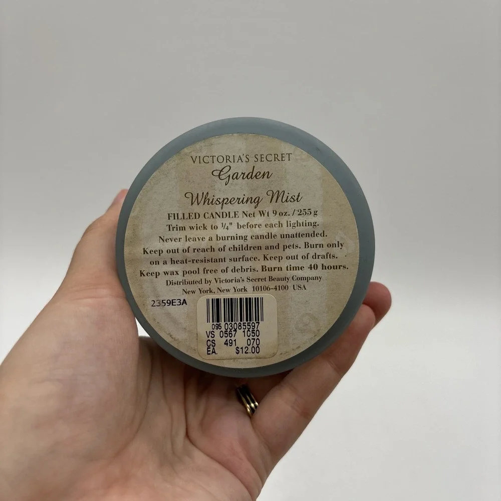 Victoria's Secret‎ Garden Whispering Mist Candle Discontinued Scent